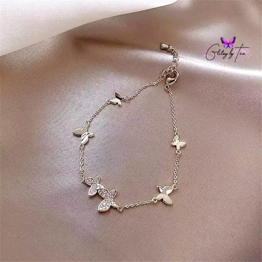 925 Sterling Silver Butterfly Bracelet